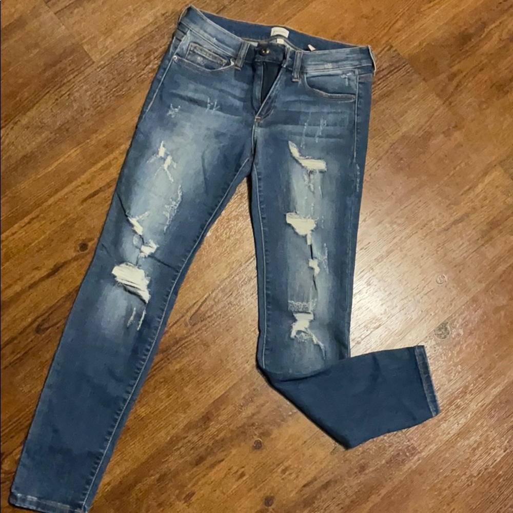 Distressed jeans